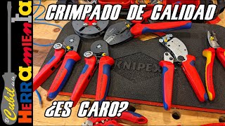 CRIMPADORAS KNIPEX PARA PUNTERAS O TERMINALES ELECTRICOS [upl. by Gaven475]