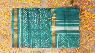 Dark jade green Patan Patola Dupatta Shilphaat [upl. by Ignacius]