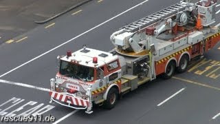 Aerial 205 New Zealand Fire Service Auckland City Fire Station [upl. by Weingartner]