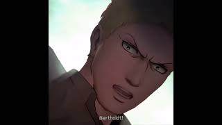 Reiner and Bertholdt Transformation attackontitan aot2finalbattle armoredtitan colossaltitan [upl. by Seira271]