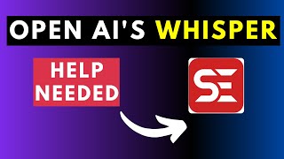 Open AIs Whisper Is Available on Subtitle Edit 367 BETA  I Need Help to Get it to WORK [upl. by Ojiram494]