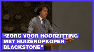 Huurders uitknijpen Kom je verantwoorden in de Tweede Kamer  Jesse Klaver over belegger Blackstone [upl. by Eben885]