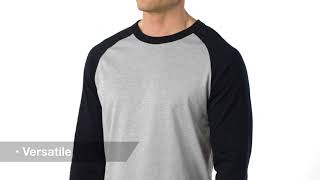 Sport Tek T200 100 Cotton Raglan T Shirt [upl. by Yehtomit]