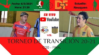 TORNEO DE TRANSICIÓN  FUTSAL PARANÁ  MASCULINO C20  FINAL  SANTA FE VS PARACAO [upl. by Pitzer]