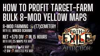 PoE 323 100 MAPS  Lowtier 8mod Sextant Farming  Prep amp Results 3040div per hour [upl. by Ehr]