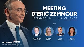 Meeting dEric Zemmour à Valence  Discours de J Messiha S Rigault A Marion et S Grech [upl. by Artimed]