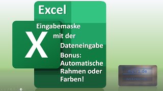 Excel Eingabemaske amp automatische Linien [upl. by Inalej23]