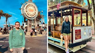 San Francisco Sightseeing Pier 39 Fishermans Wharf amp Cable Car Ride [upl. by Odanref776]