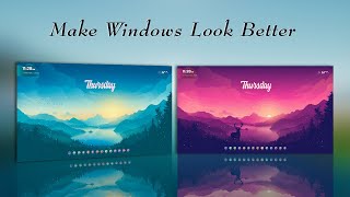 Make Your Windows 11 Desktop Look Better For Free  Rainmeter [upl. by Hsepid]