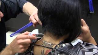 Short sexy a line bob womens haircut video [upl. by Rossy271]