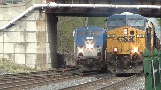 Railfanning CSX amp Amtrak On National Train Day 2014  Palmer MA [upl. by Meuser]