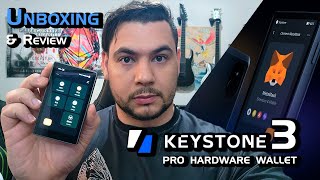 Keystone 3 Pro Hardware Wallet Unboxing amp Review completo segura e suporta mais de 200 Blockchains [upl. by Haymo]