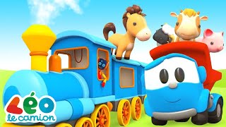 Une remorque pour les chevaux  Dessin animé pour enfants  Léo le camion curieux [upl. by Sacha]