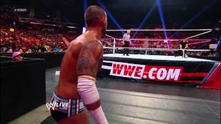 Mr McMahon vs CM Punk Raw Oct 8 2012 [upl. by Aikemet]