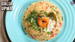 Dalia Upma Recipe  Dalia Vegetable Upma  Breakfast Ideas For Work  Indian Veg Recipes  Varun [upl. by Sukramal]