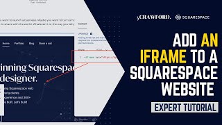 How to Embed an iFrame on a Squarespace Website Expert Guide [upl. by Anaitsirc]