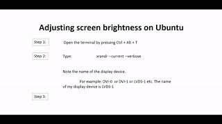 Ubuntu screen brightness  Adjust  This method worked for me [upl. by Nonnelg]