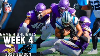 Minnesota Vikings vs Carolina Panthers Game Highlights  NFL 2023 Week 4 [upl. by Annail596]