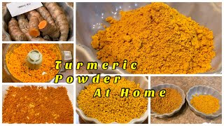 How To Dry Fresh Turmeric Roots at Home and Make Turmeric Powder [upl. by Heyde]