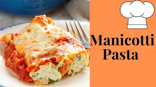 Baked Ricotta and Spinach Cannelloni  Manicotti Pasta  FoodRecipes PastaRecipes ricotta [upl. by Varney690]