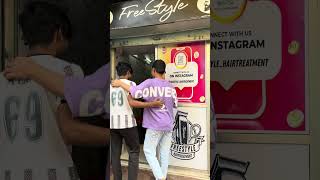 Crazy Freestyle HairTreatment Story Of Barber Before Hair Cut [upl. by Wilda537]