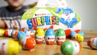 Kinder Easter Edition Mini Eggs and 6 other Kinder Surprise Eggs Opening​​​ [upl. by Airdnax]