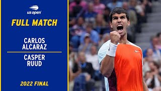 Carlos Alcaraz vs Casper Ruud Full Match  2022 US Open Final [upl. by Nytsirt449]