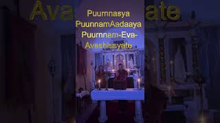 Mantra Om Purnamadah Purnamidam in catholic church and In sanskrit with meaning [upl. by Elletse]