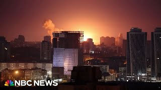 Kyiv comes under Russian bombardment from ballistic and cruise missiles [upl. by Ymirej73]