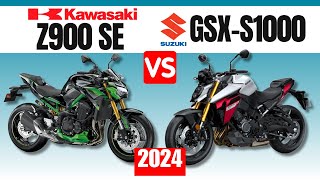 Kawasaki Z900 SE vs Suzuki GSX S1000  Side by side comparison of quick [upl. by Roselani790]