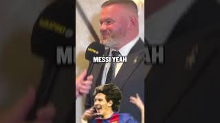 鲁尼觉得谁是足坛天赋最高的球员 messi leomessi football soccer 足球 goat [upl. by Ahsaek869]