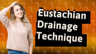 How do you massage an Eustachian tube to drain [upl. by Oinota]