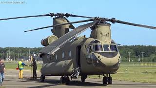 🔥 Military helicopter Chinook D480 Boeing CH47F at Rescue Heroes Aviodrome 20082022 💥 [upl. by Airetas]