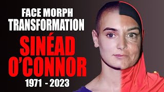 Sinéad OConnor  Transformation Face Morph Evolution 1971  2023 [upl. by Most512]