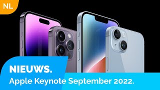 Apple Keynote  iPhone 14 Apple Watch Series 8 en meer [upl. by Nitsur903]