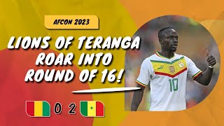 🇬🇳 GUINEA 0  2 SENEGAL 🇸🇳  Lions Of Teranga prove too strong in West African Derby [upl. by Hairaza]