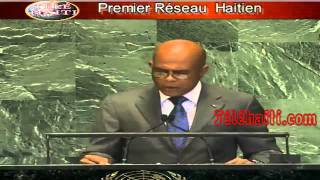 UN Speech Haiti  Discours Du President Martelly à LONU [upl. by Attaynek]