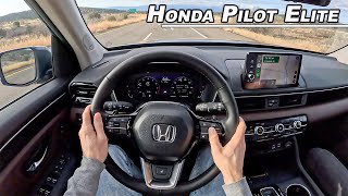 2023 Honda Pilot Elite  The 8 Seater SUV Youll Want To Drive POV Binaural Audio [upl. by Zeuqirdor]