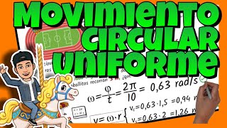 🔴 MCU MOVIMIENTO CIRCULAR UNIFORME  Explicación Fórmulas y Ejercicios resueltos [upl. by Ignacius]