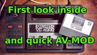 INTERTON ELECTRONIC VC 4000 VIDEO COMPUTER AVMOD and first look inside the console [upl. by Layney]