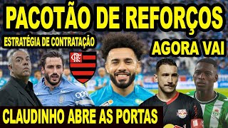 PACOTÃƒO DE REFORÃ‡OS NO FLAMENGO CLAUDINHO DEIXA PORTA ABERTA PARA MENGÃƒO ESTRATÃ‰GIA PARA CONTRATAR [upl. by Elinor799]