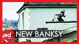 Banksy Confirms He Created ‘Aachoo’ Artwork on Steepest Street in England [upl. by Nam842]