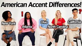 Americans were Shocked by 5 Different States Accents CaliforniaAtlantaNYNorth CarolinaOhio [upl. by Nonnair]