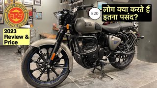 Royal Enfield Classic 350 Dark Gunmetal Grey New Model Review  Price amp Features [upl. by Rednal356]