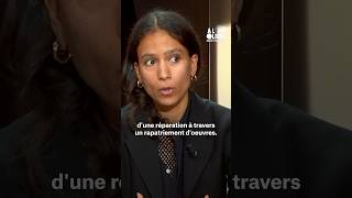 Mati Diop  « La France a le devoir et la possibilité de rapatrier ces œuvres » shorts mediapart [upl. by Lette]