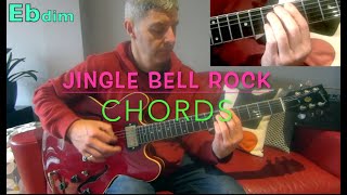 Jingle Bell Rock Accurate Chords tutorial 2 in 1 2 Guitar lessons  Difficult and easy shapes [upl. by Gaston907]