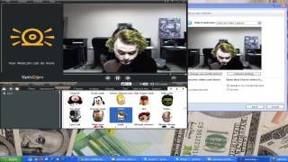 SplitCam Webcam Effect Video Joker mask [upl. by Fawn45]