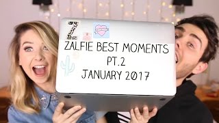 Zalfie Best Moments pt2  JANUARY 2017 [upl. by Phillipp]