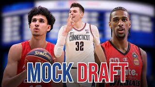 UPDATED Full FirstRound 2024 NBA Mock Draft [upl. by Nytsud]