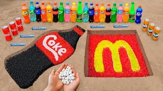 CocaCola amp McDonalds Underground with Mentos Orbeez and Popular Sodas [upl. by Farrar227]